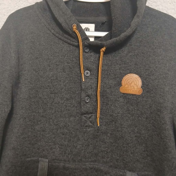 Element Highland Henley Pullover Sweatshirt Size L Hoodie Winter Cozy - Picture 4 of 14